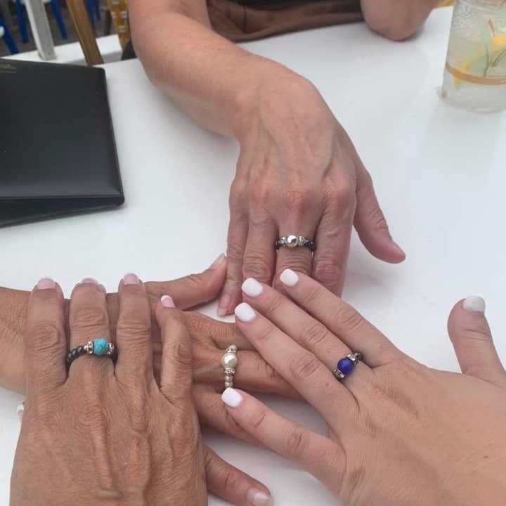 Magnetic Rings worn by customers