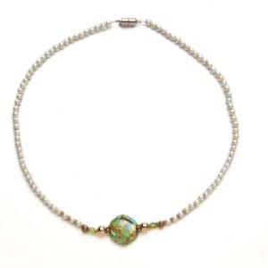 Peridot Magnetic Beaded Necklace